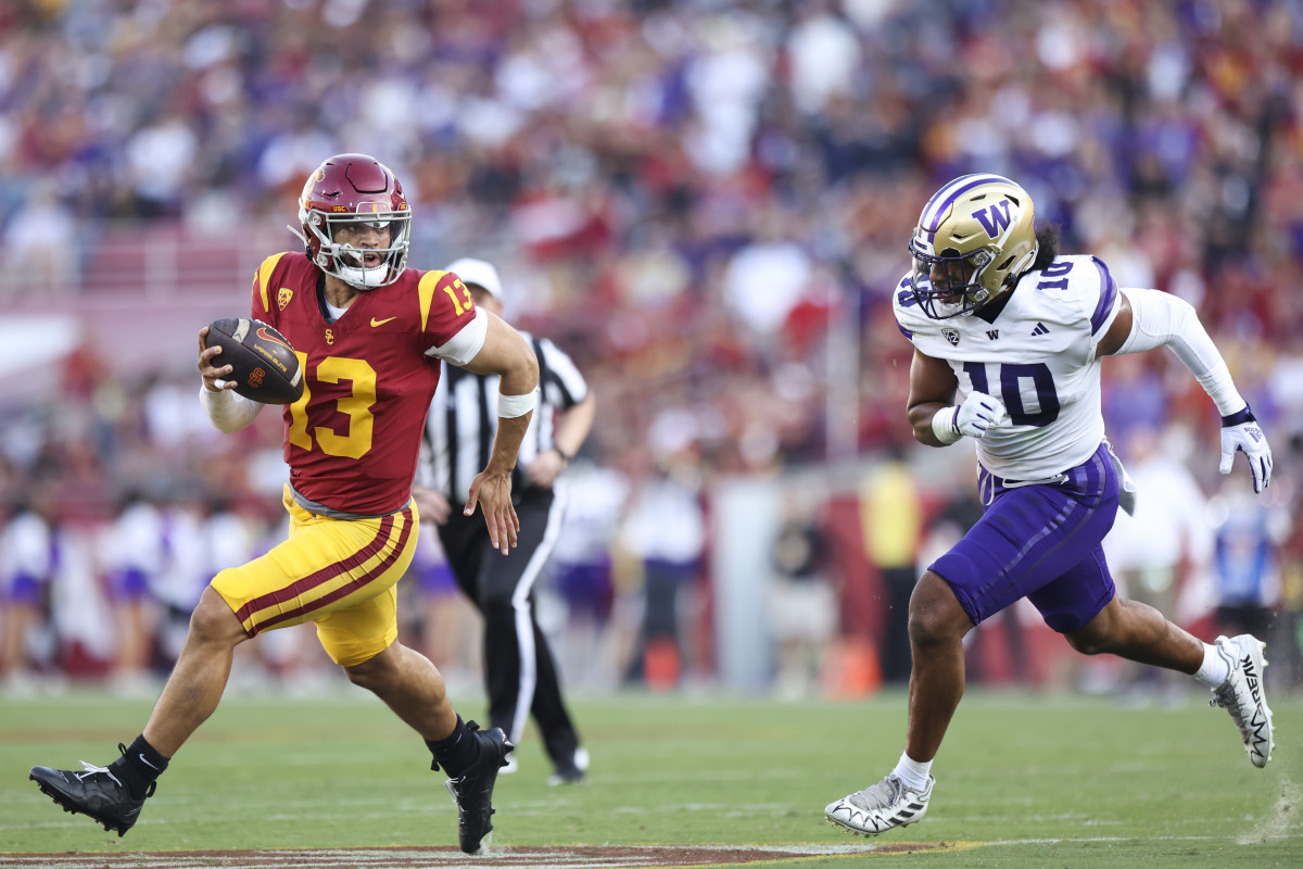 Caleb Williams Washington Run